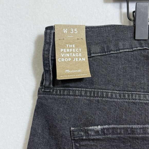 NEW Madewell The Perfect Vintage Crop Jean Summer Wash High Rise Jeans Womens 35 - Picture 11 of 14
